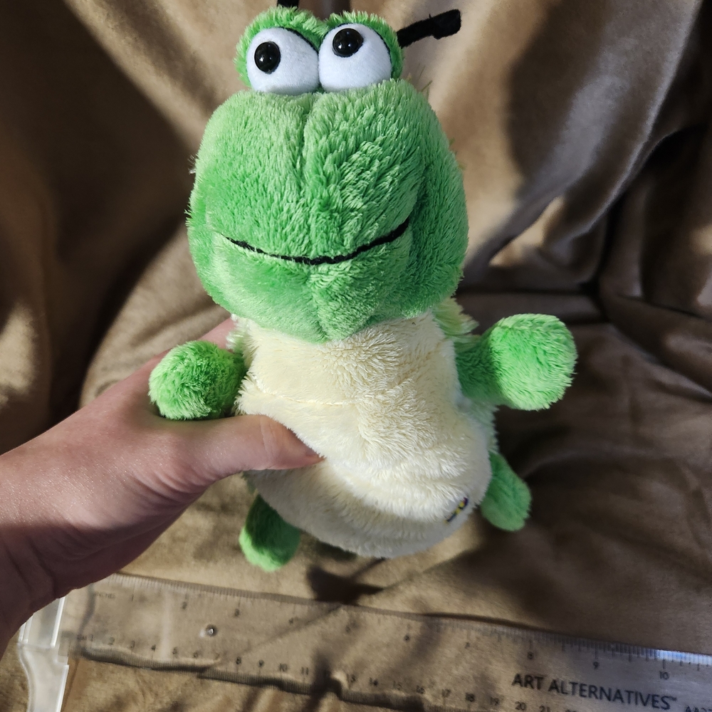 Caterpillar Green and Cream Stuffed Animal